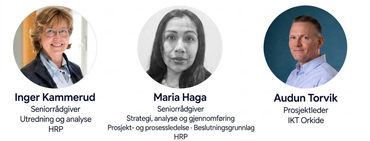 HRP: Inger Kammerud, MAria Haga. IKT Orkide Audun Torvik. - Klikk for stort bilde